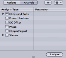 Pops and scraches filter in soundtrack pro