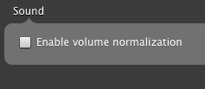 Spotify's Enable Normalization
