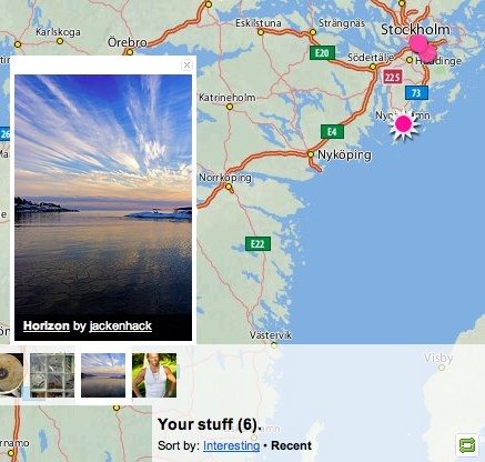Example of flickr map