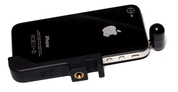 iPhone with Glif and microphone iPhone with glib and microphone