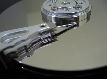 Picture of a hard disk