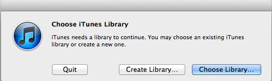 iTunes Select Library