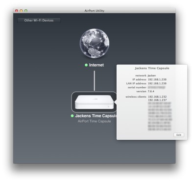 Apple Airport Utility Main Window image