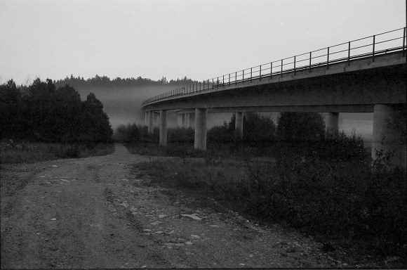 Autumn Fog bridge photo
