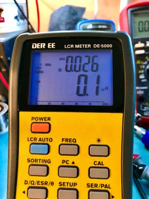 LCR Meter Measure Inductance of cable photo