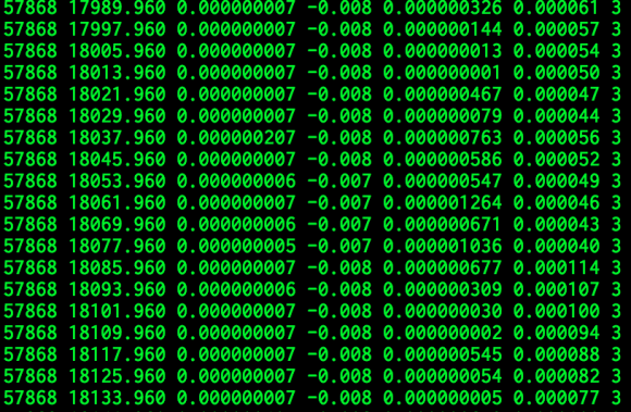 screenshot of the loopstats output on an Odroid C2
