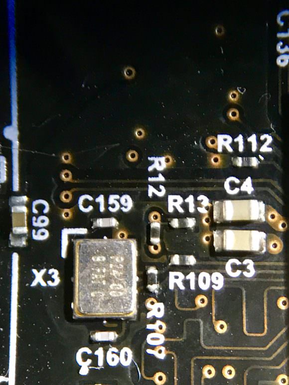 Odroid C2 Closeup of CPU Crystal