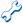 A small blue crossed spanner and screwdriver icon