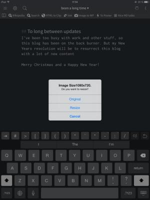 Image resize dialog