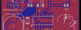 PCB of 1 PPS Pulse Extender